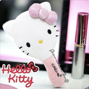 Hello Kitty Pink Glitter Bow Plush Mirror